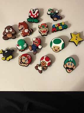 CROCS Super Mario Jibbitz Charms Multi-Color Set